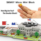 SEMKY Micro Mini Blocks White House Famous Landmark Model Set,(3000Pieces) -Building and Architecture Toys Gifts for Kid and Adult