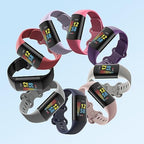 2 Pack Waterproof Bands Compatible with Fitbit Charge 5 / Fitbit Charge 6 for Women Men, Classic Soft Sports Replacement Wristbands for Women Men (Large 7.1''-9.1'', black/grey)