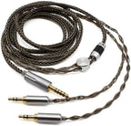 Youkamoo 4.4mm Cable Compatible for Hifiman HE4XX, HE-400i Headphones 8 Core Braided Silver Plated Replacement Audio Upgrade Cable (4.4mm to Dual 3.5mm Male Version)