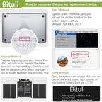 A1964 A1989 A2251 Laptop Battery Replacement for MacBook Pro 13 Inch A1989 (Mid 2018, 2019) & A2251 (2020), EMC 3214 3358 3348