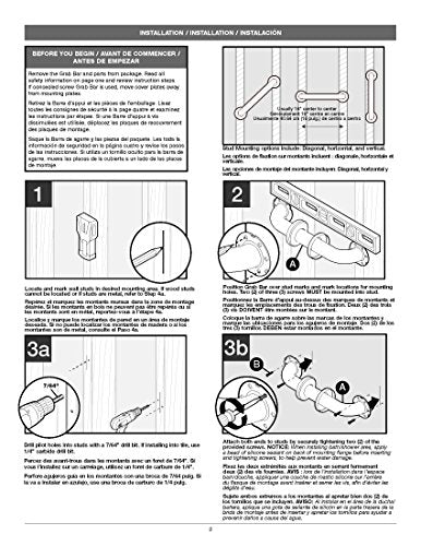 Delta Faucet DCL5916-BN Carlisle Decorative Bathroom Safety Grab Bar, 16 inch x 1 1/4", Brushed Nickel