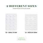 Absorbing Cover Healing Invisible Acne Patch Blemish Spot, Treatment, Facial Acne Patch Vegan, Cruelty Free, Hydrocolloid, Two Sizes 10mm 12mm (Total 84 Counts)