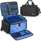 AKOZLIN Cable File Bag DJ Gig Bag Cord Organizer Case with Detachable Dividers for Laptop,DJ Gear, Sound Instrument and Music Equipment Accessories