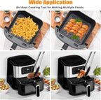 Air Fryer Oven Tray Replacement for Cuisinart AIR-200 6QT Air Fryer oven, Stainless Steel Pan Air Fryer Tray Replacement Air Fryer oven Accessories