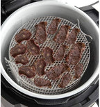 Dehydrator Rack Stainless Steel Stand Accessories Compatible with Instant Pot Air Fryer Crisp Lid 6 Quart Air Fryer Rack Stainless Steel Fit all 4.2QT - 5.8QT air fryer,Oven,Pressure Cooker