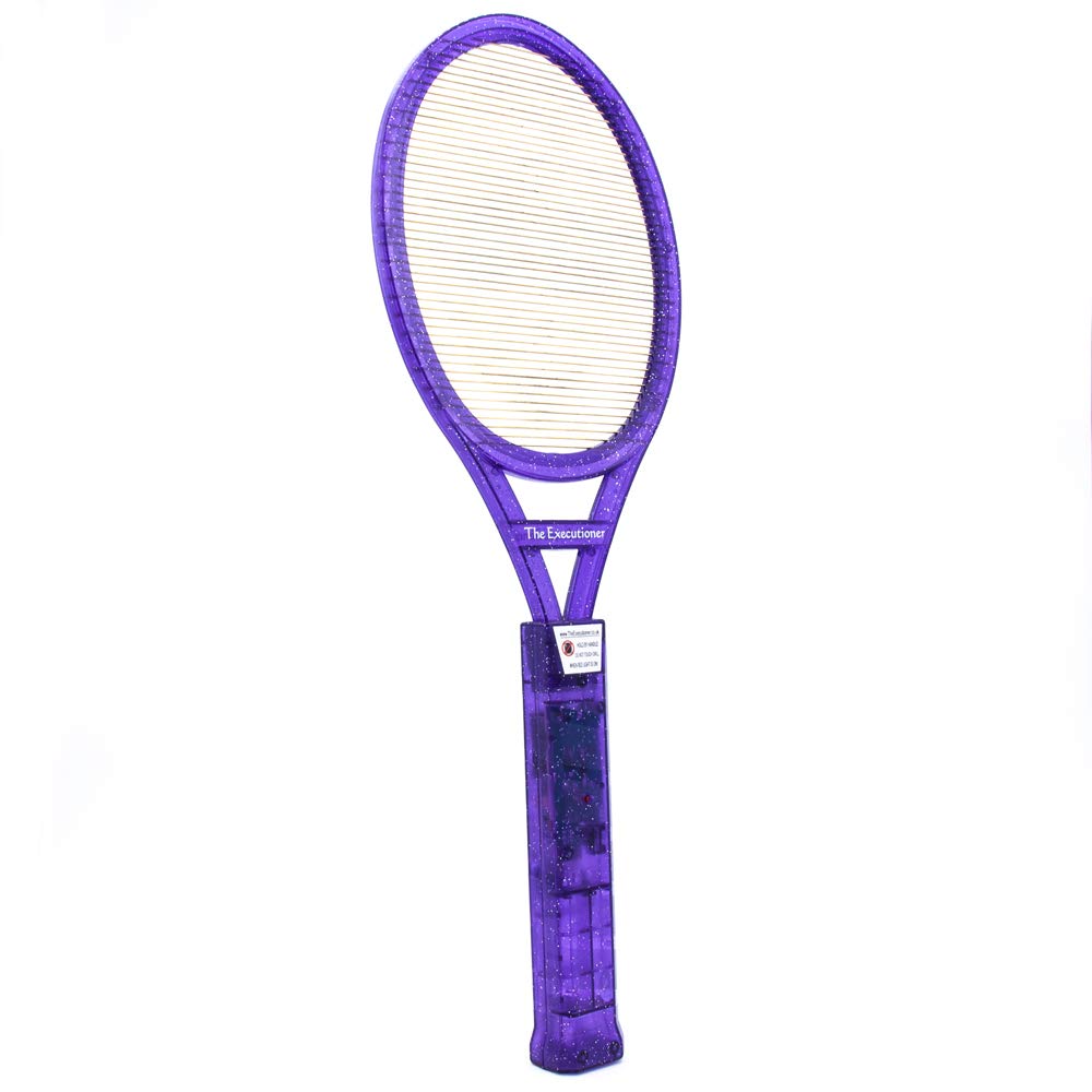 The Executioner Fly Killer Mosquito Swatter Racket Wasp Bug Zapper Indoor Outdoor (Purple)