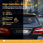 Car Accessories for Men - Car Finger Light with 6 Gestures Remote - Show Your Feelings to Drivers - Ideal Gift Hand Gesture Lights, Truck Accessories, Hand Sign Car LED Signs for Men and Women