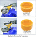 Can Spout Replacement Kit,Can Nozzle Replacement Kit for 1/2/5/10 Gal,Can Spouts for Old Style Tanks Easy to Install,with Screw Collar Caps, Spout Cover, Base Cap, Drill Bit(19)