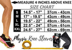 PHYSIX GEAR Knee Support Brace - Premium Recovery & Compression Sleeve for Meniscus Tear, ACL, MCL Running & Arthritis - Best Neoprene Stabilizer Wrap for Crossfit, Squats & Workouts (Single Grey M)