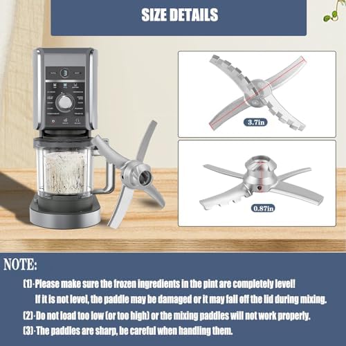 Replacement For Ninja Creami Deluxe Blade, Compatible with Ninja Creami NC500 NC501 Series Deluxe Ice Cream Makers, Ice Creami Replacement Blade, Perfect Fit for Ninja 500 Accessories
