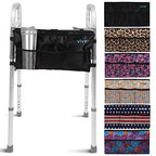 Vive Walker Bag - Accessories Wheelchair Basket Pouch (Water Resistant) - Seniors Caddy Accessory Attachment for Folding, Rolling Walkers - Carry Storage Carrier Tote - Lightweight, Universal Size