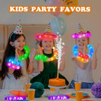 Glow Sticks Bulk Party Favor Supplies for Kids 48 PCS, LED Light up Pop Tubes for Toddlers,Glow in Dark Bracelet Necklace Accessories Decorations for Easter Birthday Wedding Camping