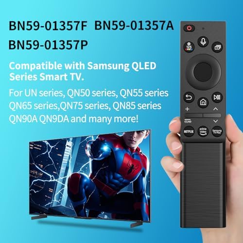 BN59-01357A BN59-01357F BN59-01357P Solar Voice Remote Replacement for Samsung Frame Smart TV Remote with Rechargeable Solar Cell