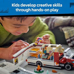 LEGO City Holiday Adventure Camper Van Building Toy Set - Vacation Toy for Kids, Boys and Girls, Ages 6+ - Includes 3 Minifigures and Accessories - Gift Idea for Birthdays and Holidays - 60454