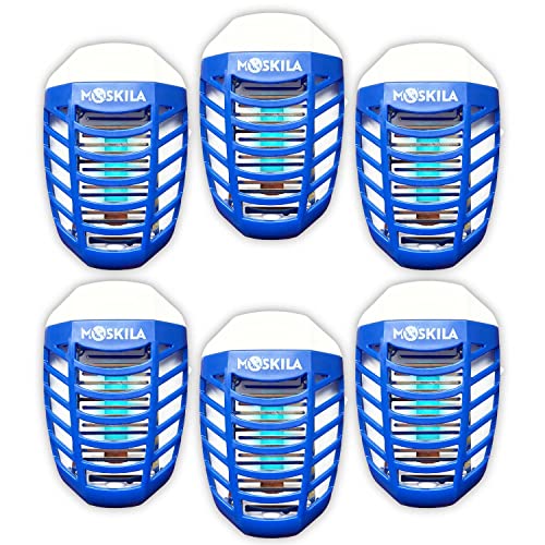 6 Packs Bug Zapper, Fly Zapper Electric Indoor, Mosquito Killer, Fly Killers, Fly Zapper Indoor, Insect Killer Electric, Fruit Fly Trap Kitchen, Fly Trap Indoor, Fly Trap Killer