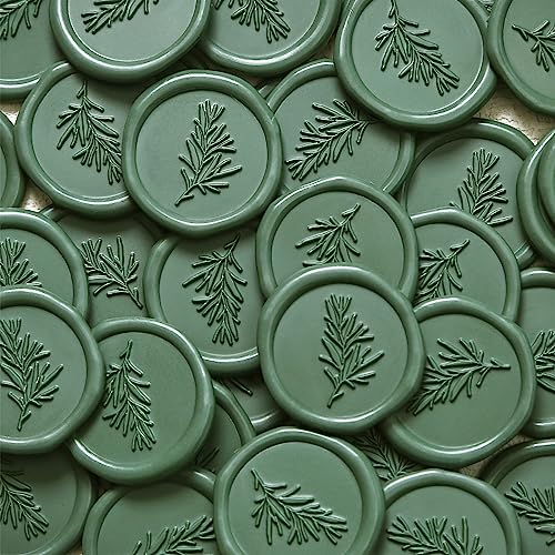 UNIQOOO Olive Green Glue Gun Sealing Wax Sticks for Wax Seal Stamp - Perfect for Wedding Invitations, Thank You Card, Mails, Wine Gift Wrapping, Christmas Gift, Pack of 8