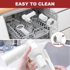 6 IN 1 Gourmet Pasta Attachment for KitchenAid Stand Mixer,for Kitchenaid Pasta Press, Extruder Pasta Maker Attachment Set with 6 Different Shapes Pasta Press Outlet Accessories by KOYOEY
