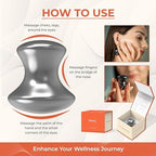 Terahertz Stone Gua Sha & Massage Tools – Authentic Terahertz Tools for Lymphatic Drainage, Tension Relief, and Facial Relaxation (Mushroom Gua Sha)