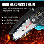Saker Mini Chainsaw,Portable Electric Chainsaw Cordless,Handheld Chain Saw Pruning Shears Chainsaw for Tree Branches,Courtyard,Household and Garden(SAKER Mini Chainsaw + 1 Battery)