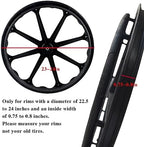 Wheelchair Rear Wheel Replacement Tire, 24 "X 1" Universal Flat-Free Polyurethane Tire,Equipped with installation tools, Wheelchair accessories for all brands(1 Pair)
