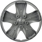 Custom Accessories 96411 GT-5 Silver 15" Wheel Cover, Pack of 4