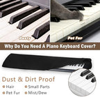 Piano Keyboard Dust Cover 61 Keys, Digital Electronic Piano Keyboard Covers, Thickening Full Covering Soft and Premium Surface, Essential Accessories to Protect Your Music Piano