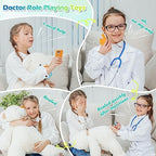 Sundaymot Doctor Kit for Kids, 34 Pcs Pretend Playset for Toddlers, Doctor kit for Toddlers 3-5, with Medical Bag, Stethoscope and Other Accessories, for Boys and Girls Fun Role Playing Game
