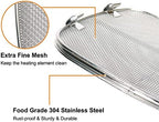 BYKITCHEN Stainless Steel Splatter Shield for Ninja Foodi AG301, Air Fryer Accessories for Ninja Foodi 5-in-1 Indoor Grill, Replacement Parts for Ninja Foodi AG300, AG300C,AG301C, AG302, AG400