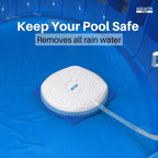 Pool Cover Drainer Kit for Above Ground Swimming Pools by Aquatix Pro, Premium Pool Cover Siphon with 16 Feet Hose & Pump, Suitable for All Coverings, Quick and Easy Water Drainage, 1 Year Warranty!