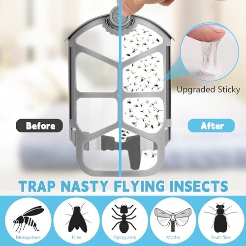 20 Pack Refill Cartridge Compatible with ZEVO Refill, Flying Insect Trap Refill Kit Compatible with Zevo M364A and Max Refill Cartridges, 100% Fit
