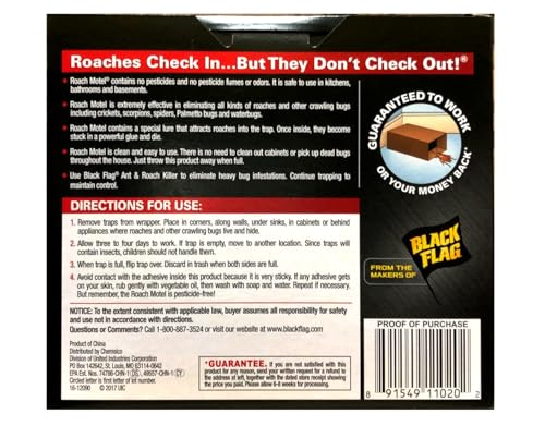 Black Flag Roach Motel Insect Trap(2 Packs 4 Traps)