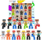 Playmags Large Magnetic Figures Community Set of 15 Pieces – 3” Play People Perfect for Magnetic Toys Building Blocks - STEM Learning Toys for Kids – Magnet Tiles Expansion Accessories Pack