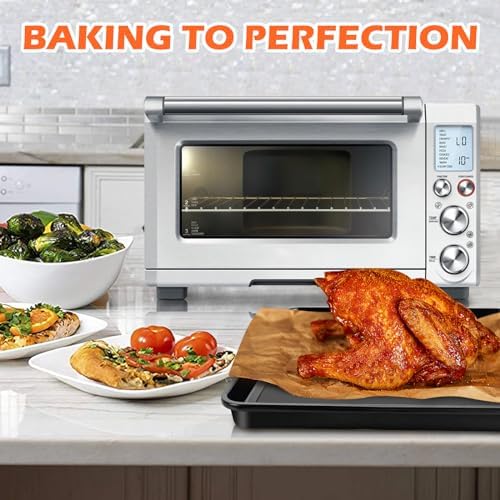 Toaster Oven Pans and Trays 11" × 11", Broiler Pan for Oven Nonstick Baking Tray for Toaster Oven Accessories, Replacement Compatible with Breville Smart Oven BOV800XL, BOV810BSS, BOV845BSS, BOV900BSS