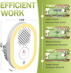 2024 Upgraded Ultrasonic Pest Repeller, Indoor Pest Repellent 4 Packs, Electronic Plug in Pest Control for Roach, Ant, Rodent, Mouse, Bugs, Mosquito, Spider Repellent for House, Garage, Wareh