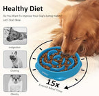 4 Cups Slow Feeder Dog Bowls Large Breed, Anti-Choking Pet Supplies, Maze Dog Food Bowl, Puzzle Feeder That Slow Down Eating 2PCS