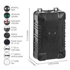 2 Pcs Under Hood Rodent Repeller with Strobe Light & 3 Power Supply Methods, Professional Ultrasonic Mouse Repellent Rat Squirrel Deterrent for 12V Cars Trucks RV Engine Bay Warehouse Attic