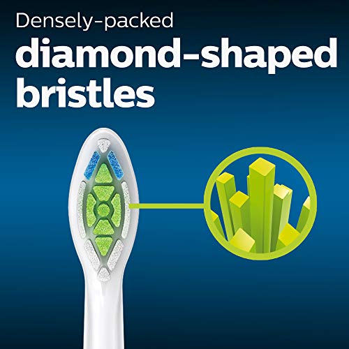 Philips Sonicare Genuine W DiamondClean Replacement Toothbrush Heads, 3 Brush Heads, White, HX6063/65