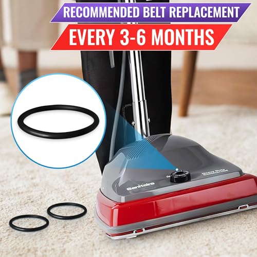 6Pcs Sanitaire Vacuum Belts - Commercial Vacuum Cleaner Belts Sanitaire Commercial Vacuum Belt Sanitaire Sc679 Belt Replacement Belt for Commercial Vacuums - Black Belt Vacuum Cleaner Belt Rubber Belt