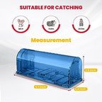 Utopia Home Humane Mouse Traps Indoor for Home (Pack of 4) - Blue Reusable Mice Traps for House Indoor - Pet Safe Mouse Trap Easy to Set, Quick, Effective, & Safe Rodent Trap