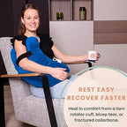 MOYOAMA Rotator Cuff Pillow with Arm & Shoulder Support - Post Shoulder Surgery Pillow, Shoulder Pillow, Arm Pillow, Arm Pillows for Adults, Shoulder Relief Pillow, Pain Side Sleeper with Pocket