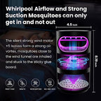 COKIT Indoor Insect Trap, Catch Insect with Suction, Bug Light and Sticky Glue, Catcher & Killer for Mosquito, Gnat, Moth, Fruit Flies, Non-Zapper Traps for Home with Adapter, Glossy Black