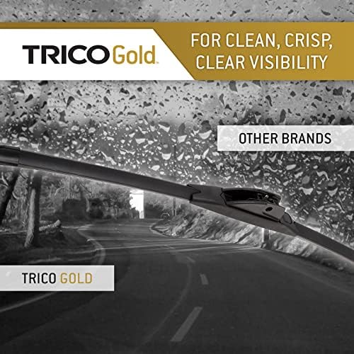 TRICO Gold 22" + 22" Premium Automotive Replacement Windshield Wiper Blades (Set of 2), Passenger and Driver Side All-Weather Beam Wiper Blades for Select Vehicle Models