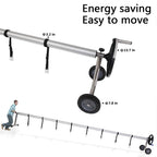 VINGLI Pool Reel Cover Set 18 FT Solar Cover Roller for Inground/Outdoor Swimming Pool Solar Cover Reel Well Made Aluminum Blanket Reel (Gray)