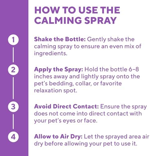 Calming Pheromone Spray & Scratch Repellent for Cats - Reduces Scratching Furniture, Pee - During Travel, Fireworks, Thunder, Vet Zone - Helps to Relief Stress, Fighting, Hiding