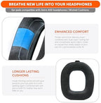 WC Freeze A50 - Cooling Gel Replacement Earpads for Astro A50 Gen 4, Gen 5 and A50X Only, Made by Wicked Cushions, Improved Durability, Thickness and Sound Isolation | Black