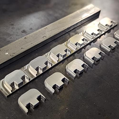 Milspin CNC Milled 3D Engraved Slide Back Plate Compatible with Glock Gen 1-5 I Made in USA (The President Trump 3D, Brass, Models G17-G41, G45)