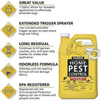 Harris Home Insect Killer, Liquid Gallon Spray with Odorless and Non Staining Residual Formula - Kills Ants, Roaches, Spiders, Fleas, Mosquitos, Moths, Scorpions, Flies and Silverfish