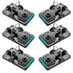 Large Rat Traps, Set of 6, Reusable Pest Control Solutions for Trapping Against Mouse, Chipmunk, and Squirrel. Instant Humane Kill Rodent Snap Trap That Work