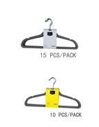 Amazon Basics Slim, Velvet, Non-Slip Suit Clothes Hangers, Gray/Silver - Pack of 50
