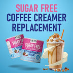 Keto Sugar Free Condensed Milk (6 Packs) Vegan Coconut Condensed Milk - Plant based milk, Vegan and Keto Friendly. Lower calories condensed coconut milk. 1-1 Replacement of regular condensed milk